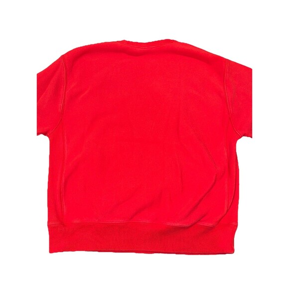 Champion Sweatshirt Mens Large Red Reverse Weave Logo Crew Neck Pullover - Picture 5 of 5